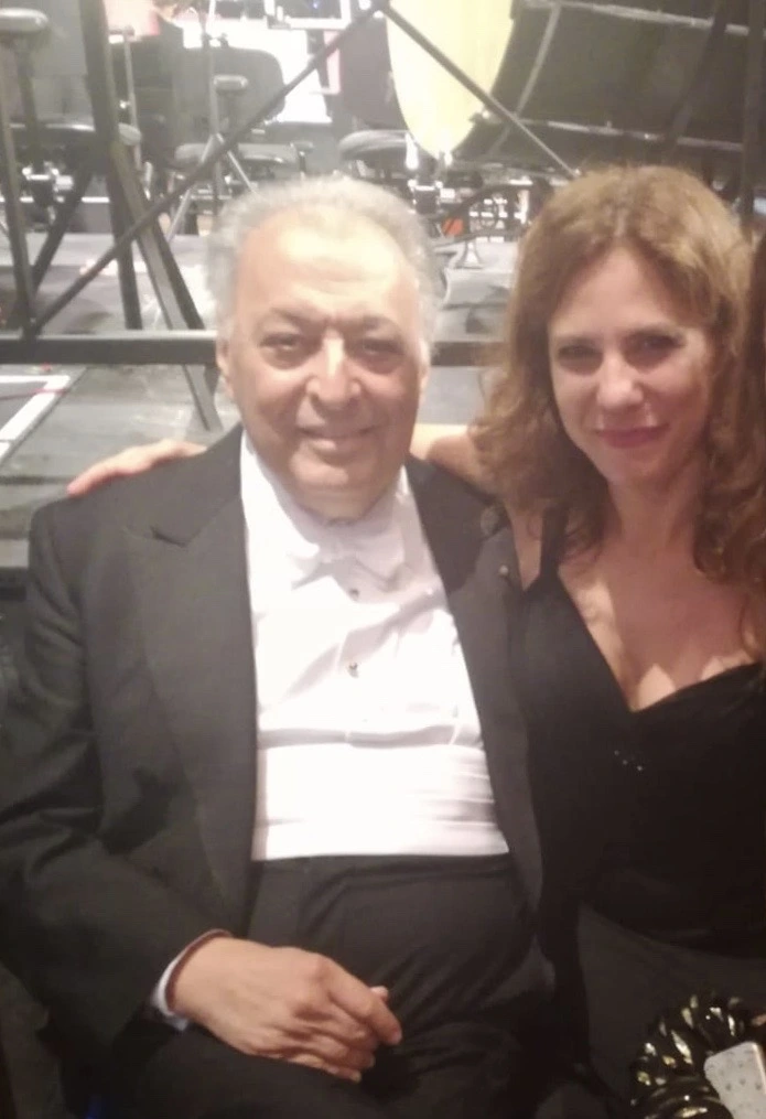 con il Maestro Zubin Mehta, Teatro di San Carlo, Napoli