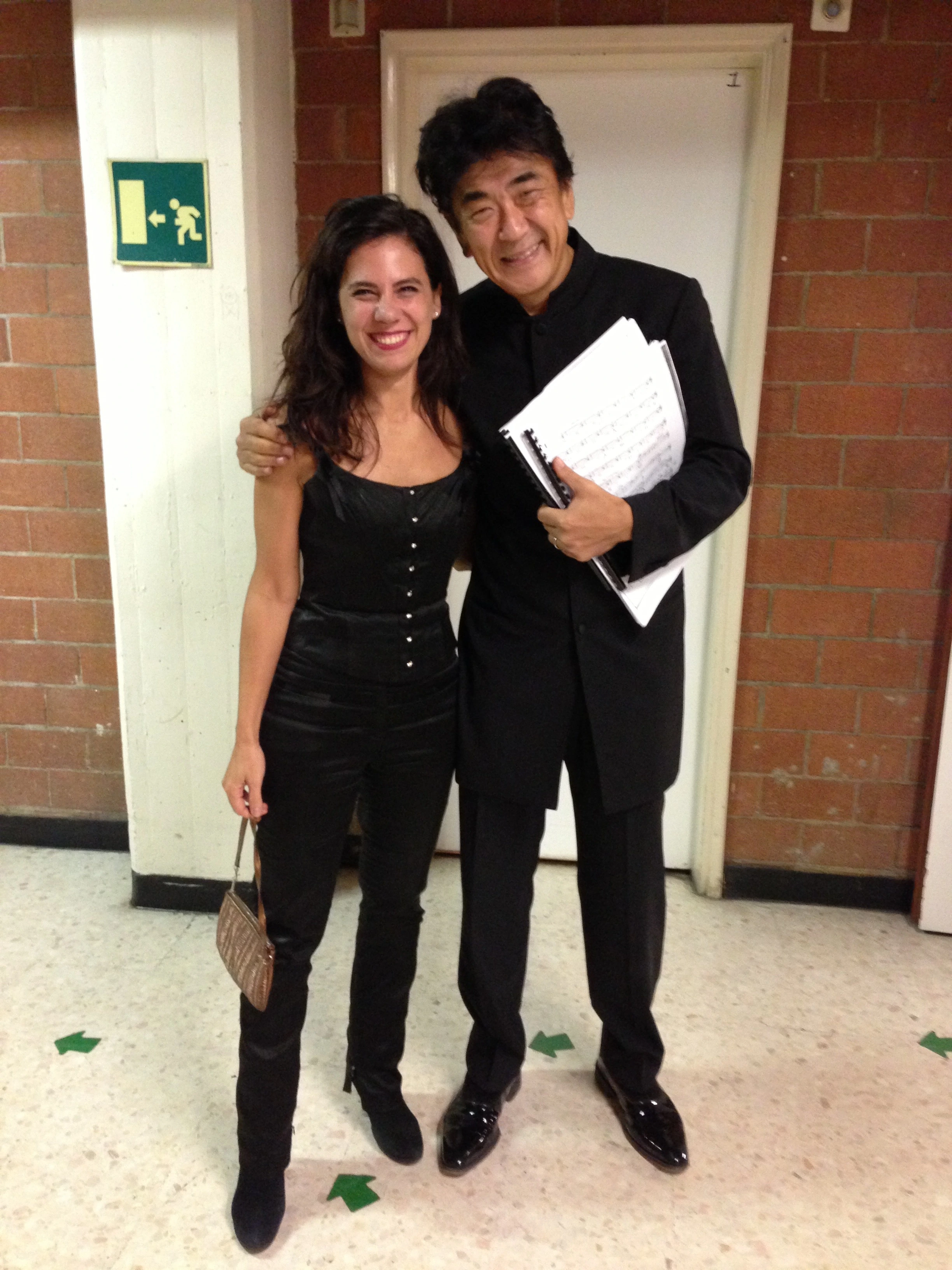 con il Maestro Yutaka Sado, Teatro Regio, Torino